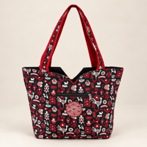 Big V Shape Button Bag