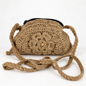 Jute Sutl Round Bag Medium