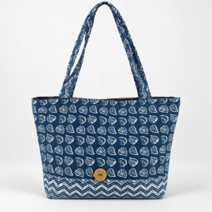 Cotton Handbag With One Button